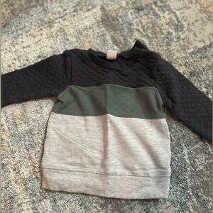 Kids Color Block Long Sleeve Shirt